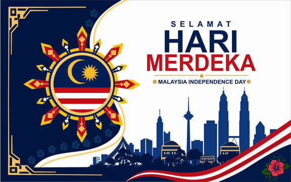 Selamat Hari Merdeka 2026 Malaysia Independence Day Elegant Banner