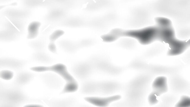 Blurred gray shapes moving across white background