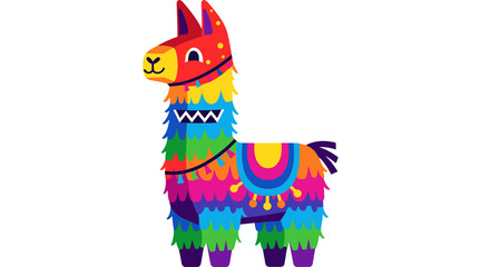 pinata llama isolated on white background © dword
