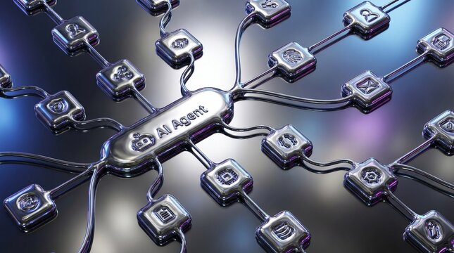 Glowing fluid metal letter X abstract 3D render
