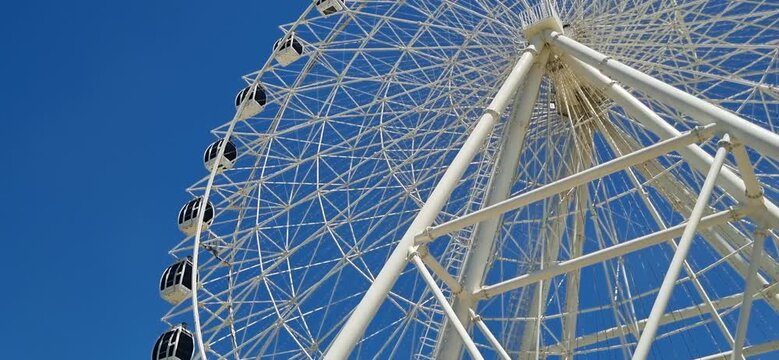 Large Ferris Wheel in a City Park, Kyzylorda, Kazakhstan