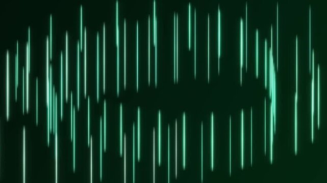 Digital sound wave pattern on screen