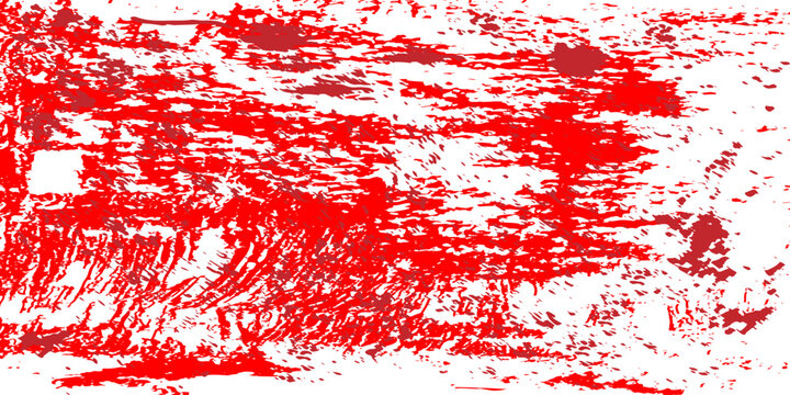 White background with grunge-style red ink blots. Abstract vector texture. Seamless blotted drip pattern.