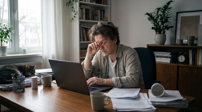 businessman working on computer