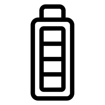Full Battery Charge Line Icon