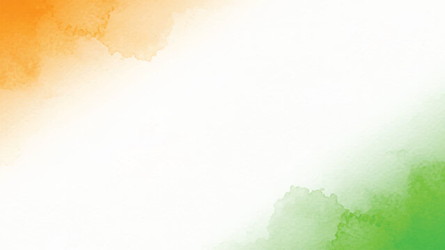Indian tricolor watercolor background representing patriotism and freedom