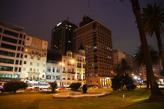 Montevideo, Uruguay - 01 May 2016: The building in Montevideo, Uruguay