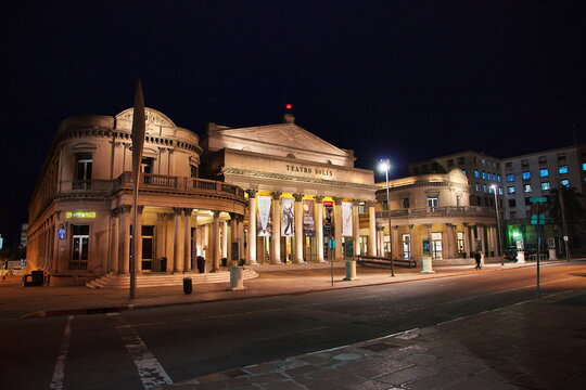 Montevideo, Uruguay - 01 May 2016: The building in Montevideo, Uruguay