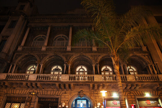 Montevideo, Uruguay - 01 May 2016: The building in Montevideo, Uruguay