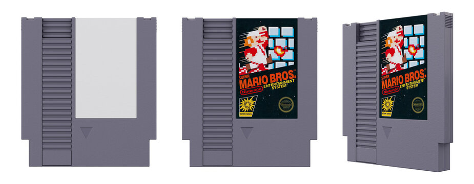 Super Mario Bros Nintendo NES Video Game Retro Game - multiple angles Transparent PNG