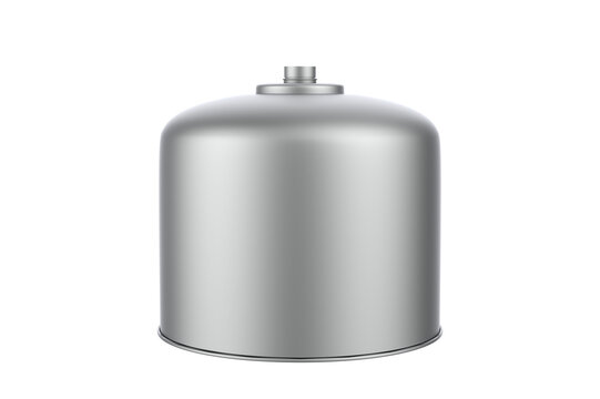 Glossy Gas Canister isolated on white background. 3d illustration
