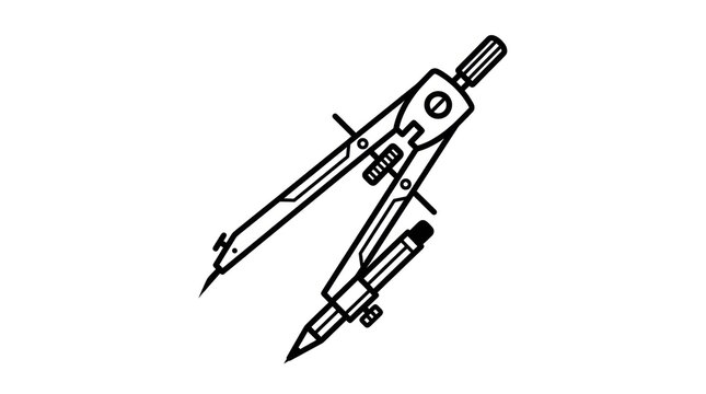 Drafting compass with pencil tool.