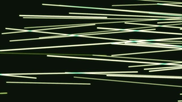 Green horizontal speedlines pushing right on dark background, seamless loop