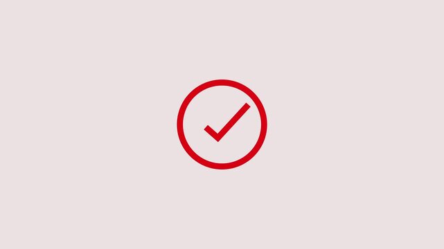 Check mark animation. check mark animation motion. Animated tick mark icon with circle loading animated.