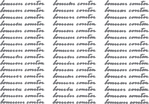 Repeating Cursive Handwriting Pattern Background, Black Ink Script Texture and Seamless Line Art.