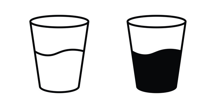 Glass Water icon for your website and app ui designs