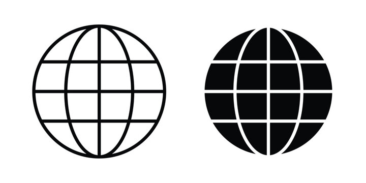 Globe icon for your website and app ui designs