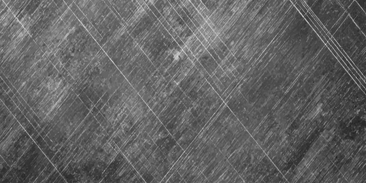 Abstract grunge scratched metal texture, dark industrial steel surface, diagonal scuff marks, distressed grunge background, gray scratch wall texture.
