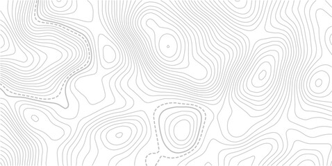 White abstract topography topology line map decorative vector background with black outline. topographic line contour map background, geographic grid map, vector illustration. © NAZMA