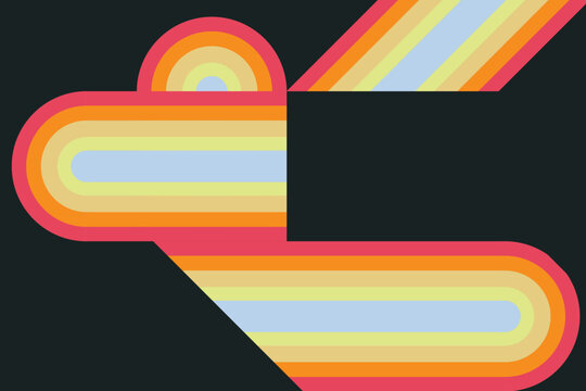 Abstract background colorful simple geometric shapes 0003