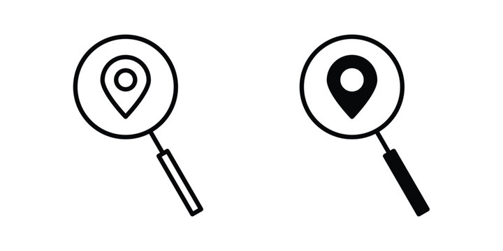 Search Location icon for your website and app ui designs