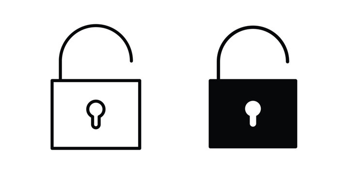 Unlock icon for your website and app ui designs