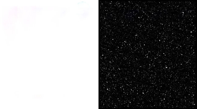 Minimalist split screen background, stark white and textured black contrast panels, abstract dual tone composition for graphic design