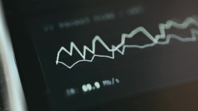 Live graph with a current input and output speed