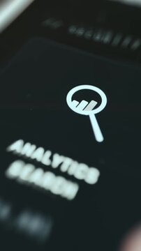 Data traffic monitoring interface with Analytics Search activated