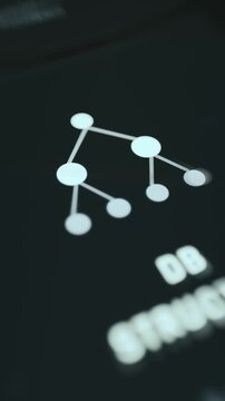 Hierarchical database tree structure visualization