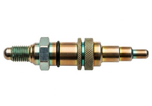Carburetor fuel nozzle with knurled nut
