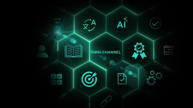 Omni-channel concept icons set infographic background. Types of Omni channel. strategy and integration optical lager light background.