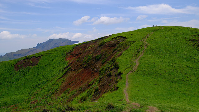 Hiking Trail Along Ancient Volcano