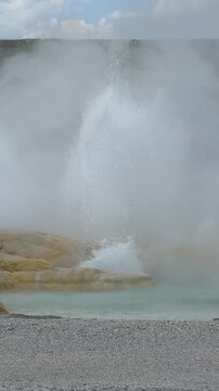 Clepsydra Geyser in Lower Geyser Basin, Yellowstone