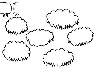 Golden Fleece Inspired Sheep Doodle Illustration © dalhiyeah!