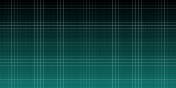 Abstract digital background with green gradient and white grid pattern