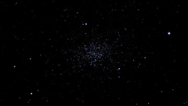 Stunning view of a star cluster in deep space, showcasing the beauty and vastness of the universe. Perfect for astronomy enthusiasts and educational content