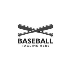 Obraz premium Baseball club logo isolated on white background
