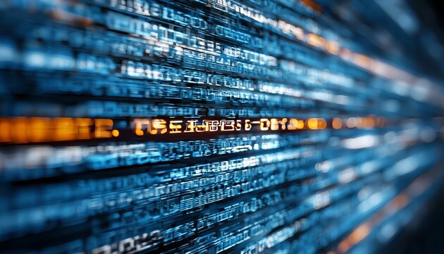 Futuristic Data Visualization in a Cyber Environment with Digital Binary Code and Machine Language