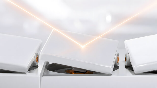 Microfluidic DLP Mirror Reflection - Optical Laser Deflection 3D Concept