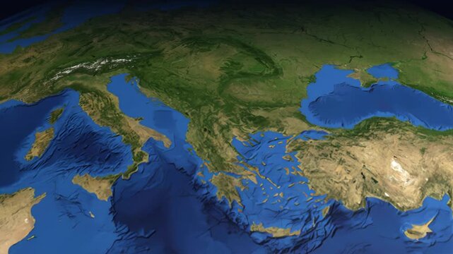 Animated Flight Path Map from Rome Italy to Los Angeles USA