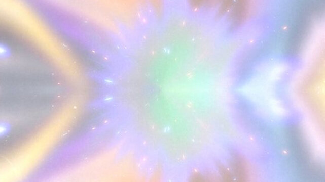 Abstract Holographic Background with Neon Pastel Gradient and Sparkle Lights