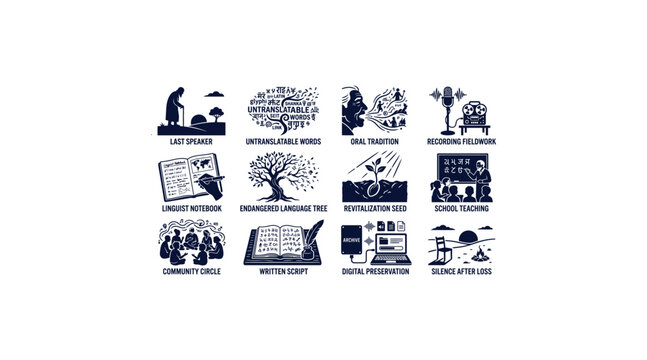 Social issues and community challenges icon set