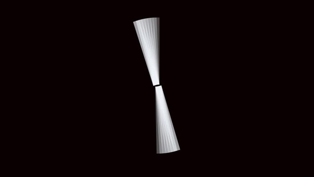 Abstract circular motion animation featuring multiple rotating bars overlapping in seamless loop creating rhythmic kinetic visual pattern against dark black background for modern digital motion graphi