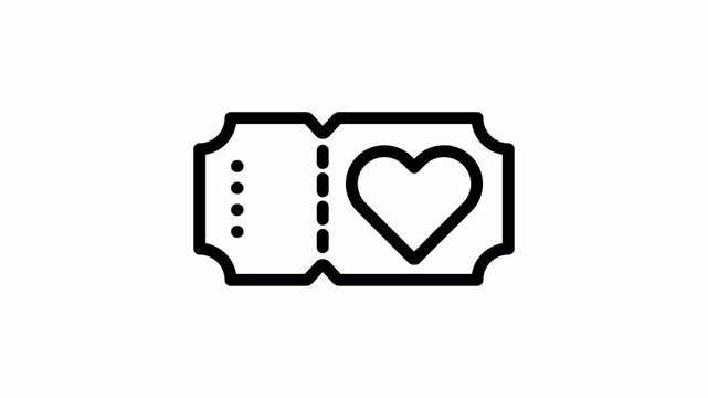 love voucher icon animation