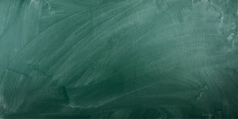 A dusty, textured green chalkboard stands as a symbol of education and creativity, waiting to be filled with knowledge and ideas. © suriyaakter