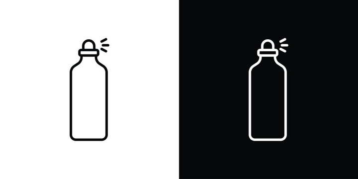 Spray can icon symbol. Vector outline drawing.