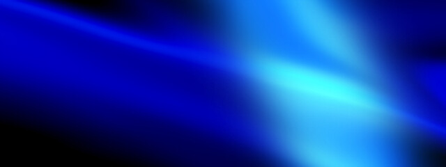 Naklejka premium Abstract Blue Light Streak on Dark Gradient Background with Glow Effect