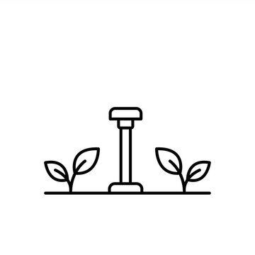 Smart watering icon set. Outline icon with editable stroke. Vector illustration