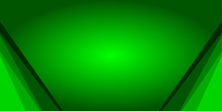 Abstract Green Geometric Gradient Background with Modern Triangular Shapes for Technology, Business, Presentation, Website, Banner, and Social Media Design